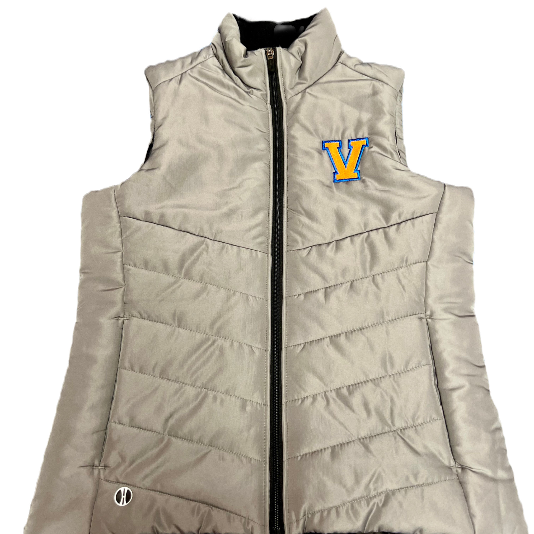 Ladies Gray Visi Vest