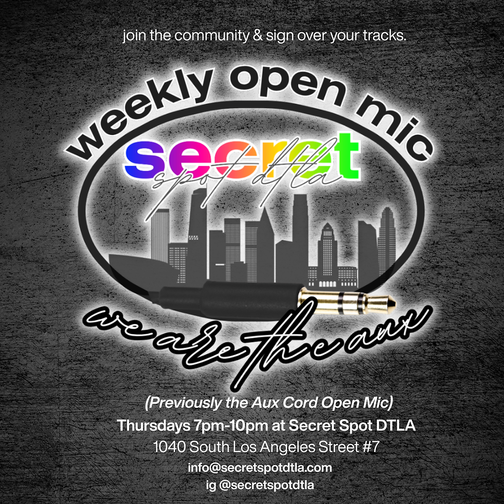 Weekly "We Are The Aux" Open Mic