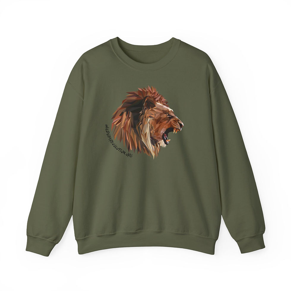 Miniature : UNISEX- Wildlife Revolution Sweatshirt - lion
