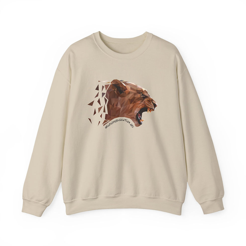 Miniature :  UNISEX - Wildlife Revolution Sweatshirt - lioness