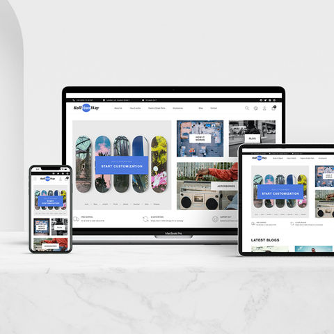 Skate-Shop Website Übersicht des Google UX Design Zertifizierungs-Projekts