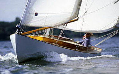 Onne van der Wal / Sailing a friendship sloop at the Classic yacht regatta in Newport, Rhode Island, USA