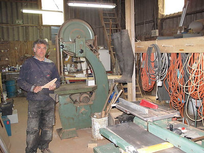 François Blatrix dans son ancien atelier au CNG