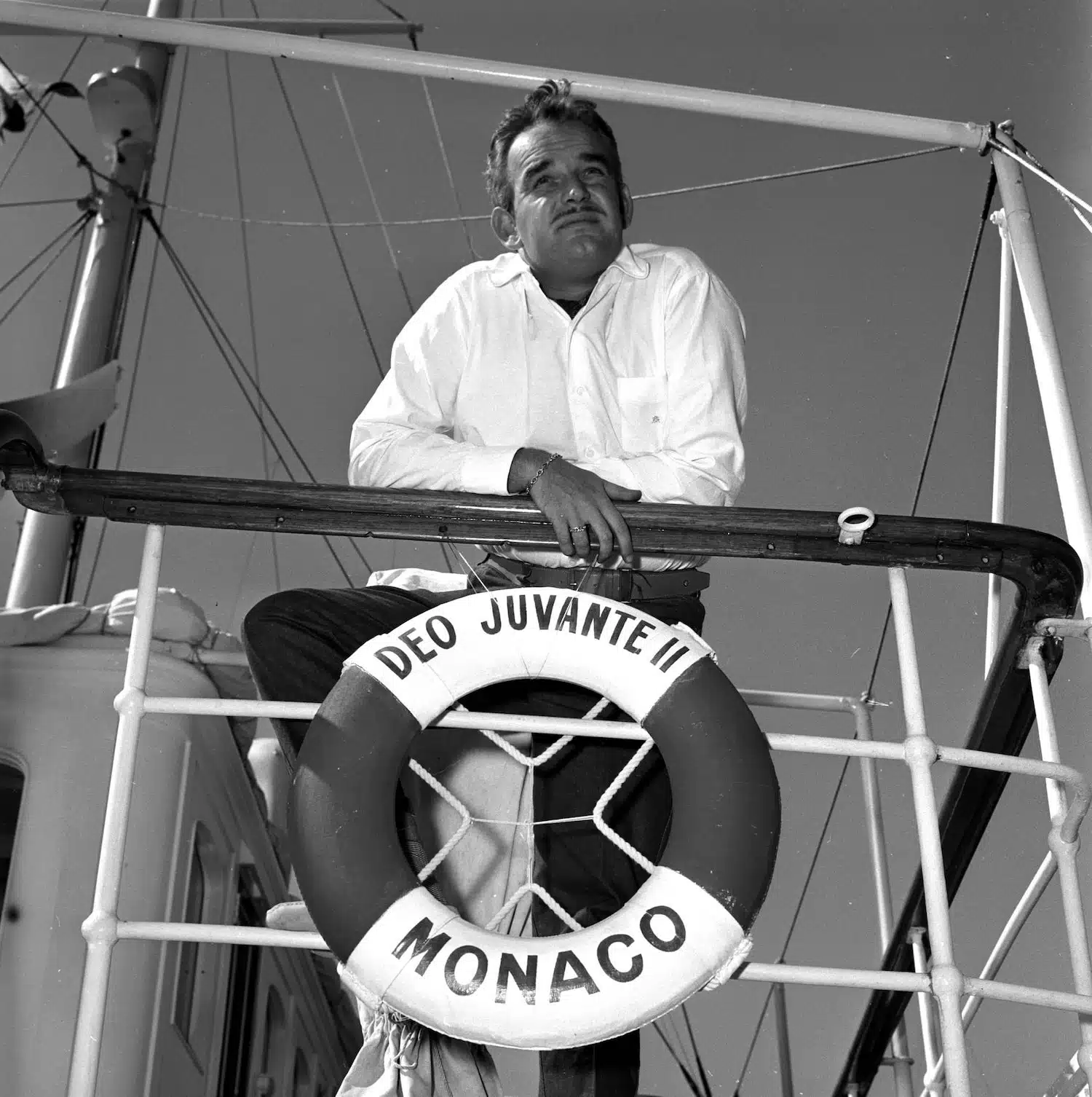 Le Prince Rainier III premier président du Yacht Club de Monaco © Archive Palais Princier
