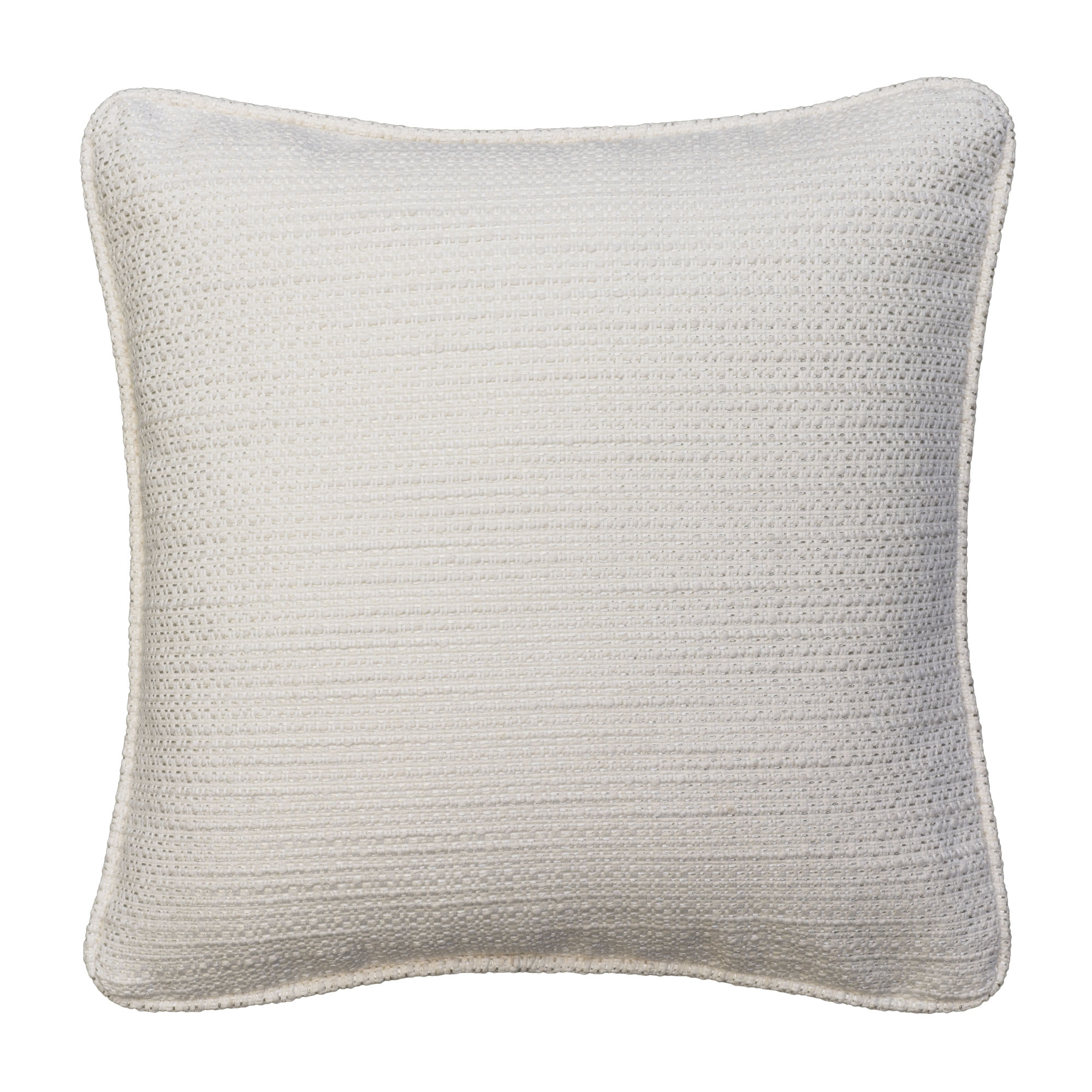 Tender Chalk - Luxury textured cushion in off-white chalk