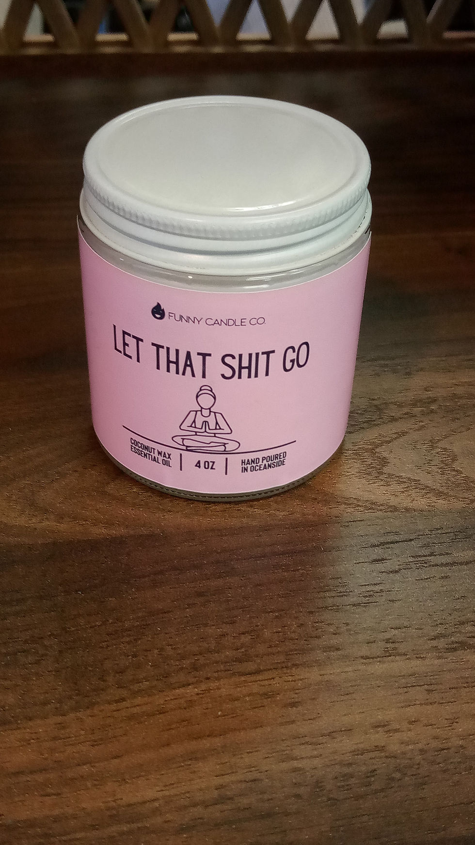 Thumbnail: Funny candles- Let that sh*t go pink candle
