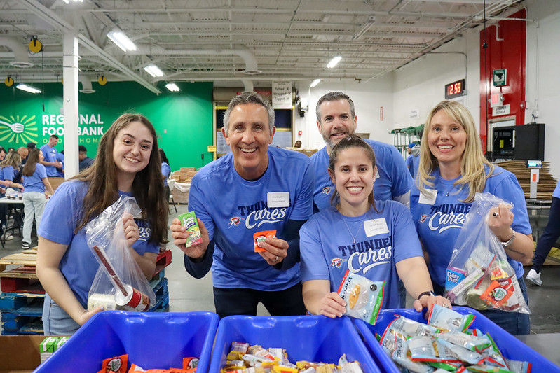 Branded merchandise creates unity and teamwork at volunteer events.