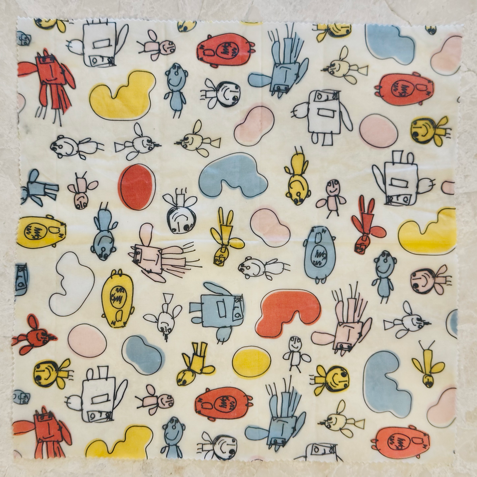 Thumbnail: Eco-Friendly Beeswax Reusable Wrap (Set of 3 - S, M, L)