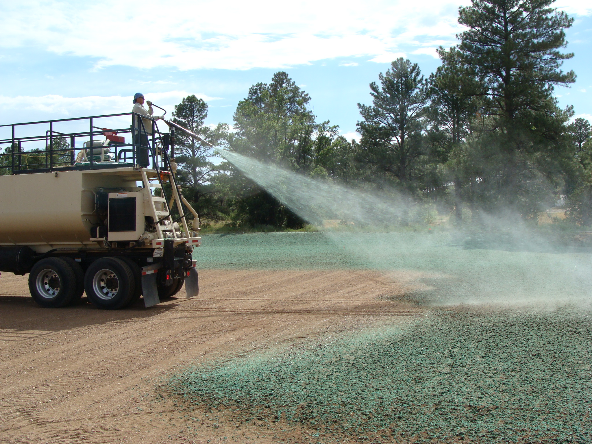 Nicklaus Park hydro-seeding