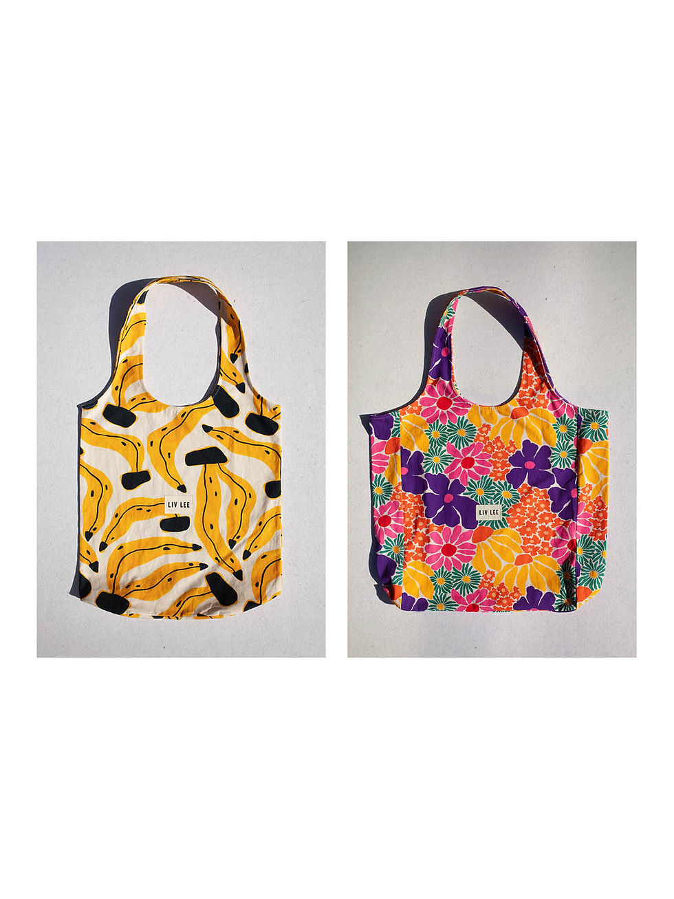 Thumbnail: One medium and one large tote-ish bags