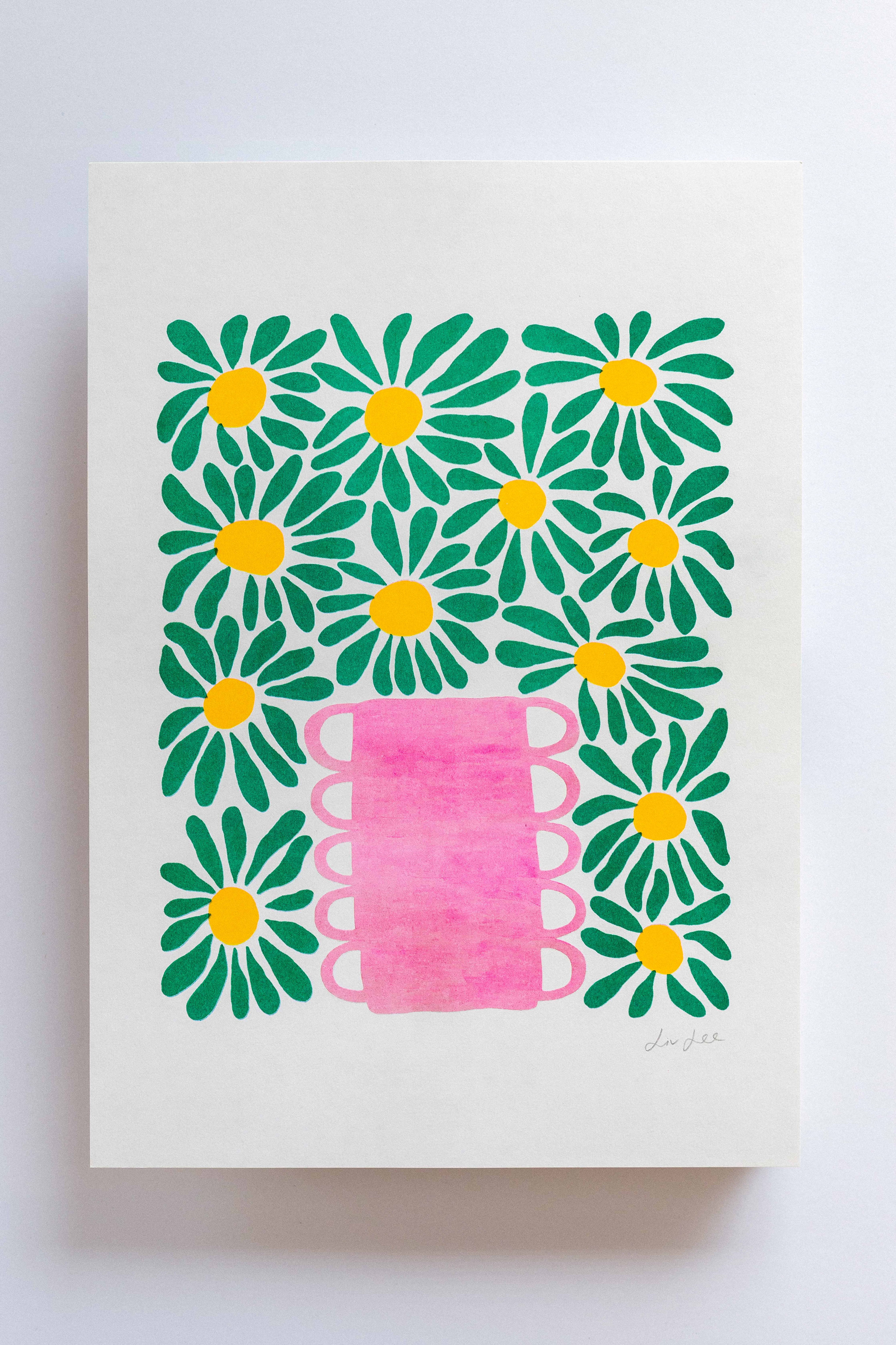 Daisies riso print – A3