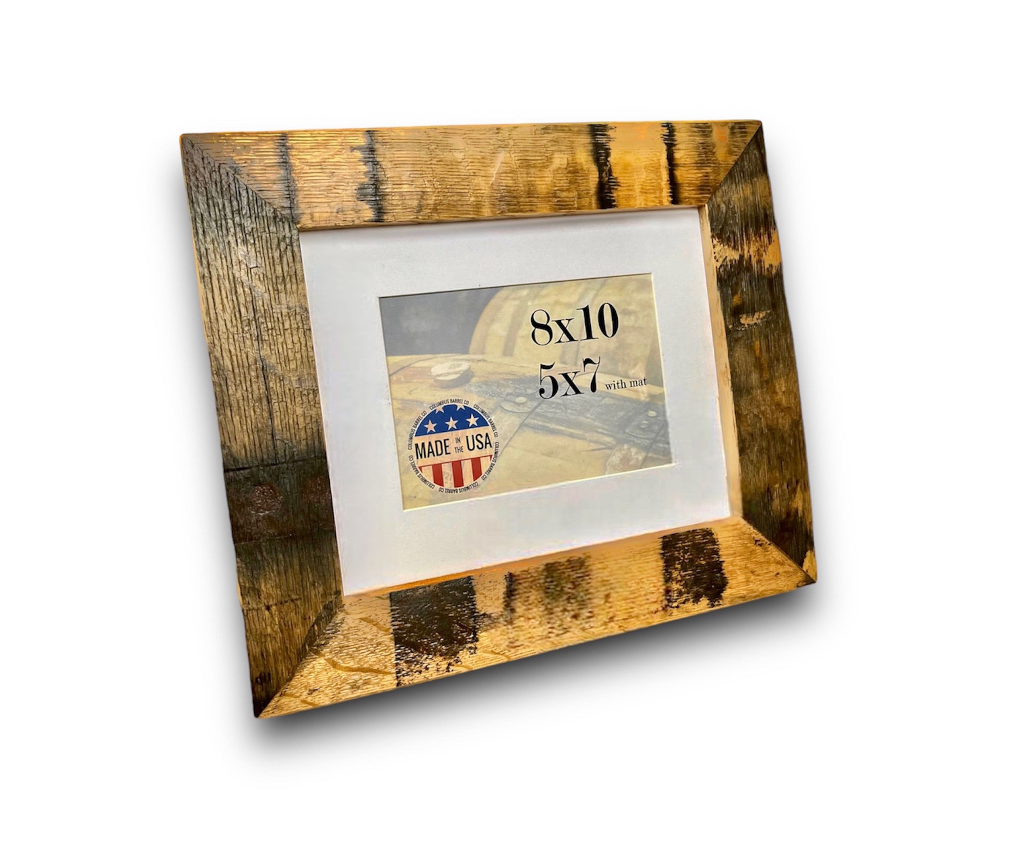 Barrel Stave Picture Frame