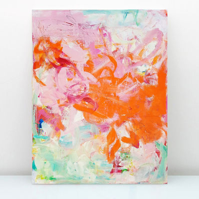 Toile abstraite 80x60cm "Lilac wine", Roxane Malu, 2022