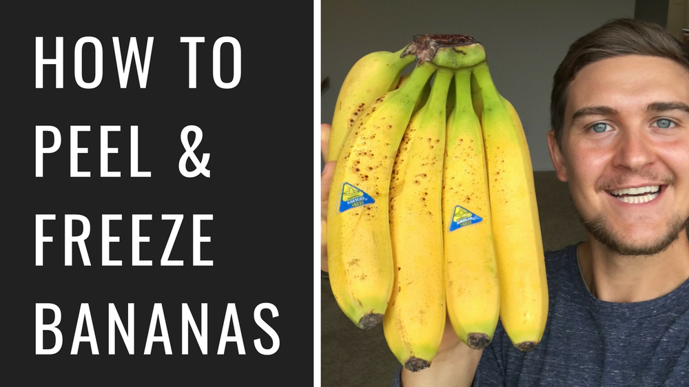 How to Peel & Freeze Bananas