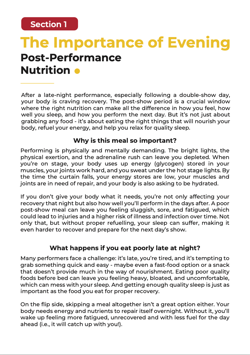 Thumbnail: Post-Evening Performance Nutrition Guide