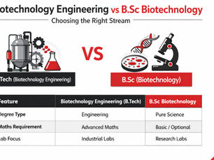 Biotechnology Engineering vs B.Sc Biotechnology 2026