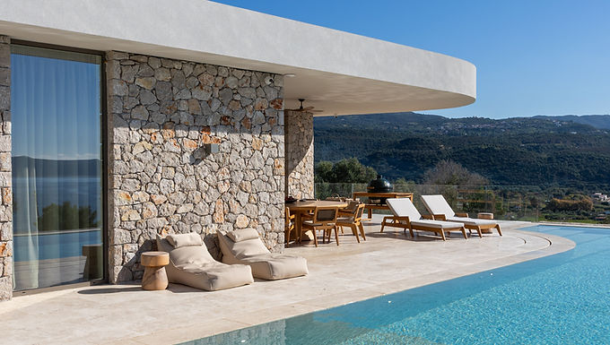Luxury stone villa for rent in Messinia - Greece