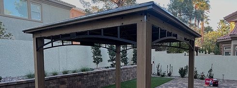 assembled gazebo