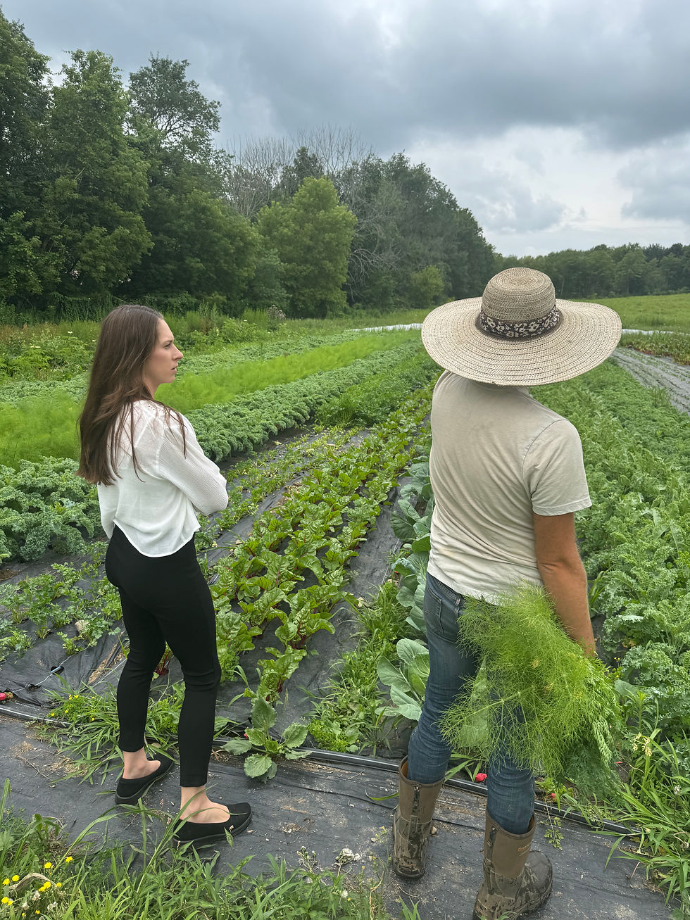 Beets and Bees sourcing ingredients with local farmers