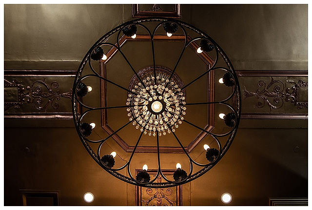 Chandelier at Wedding Venue