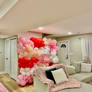 Pink Balloon Wall Installation