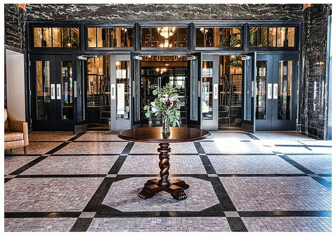 reception lobby for wedding venue