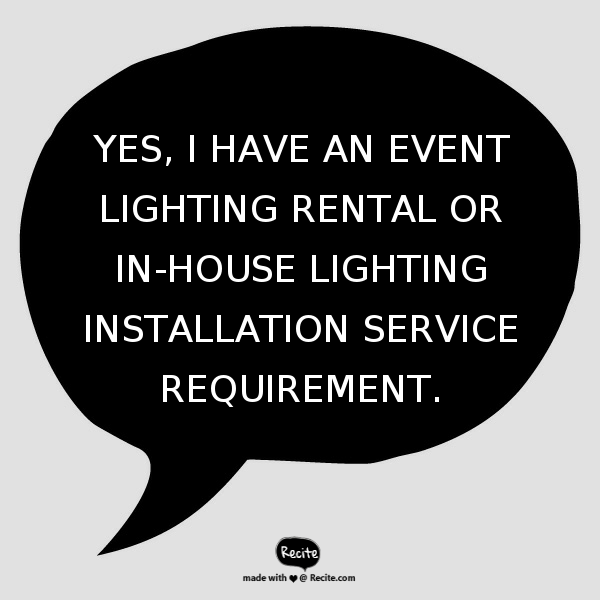 Event Lighting Rental - Lighting Integrator | Contact Us - Electric Dreamz