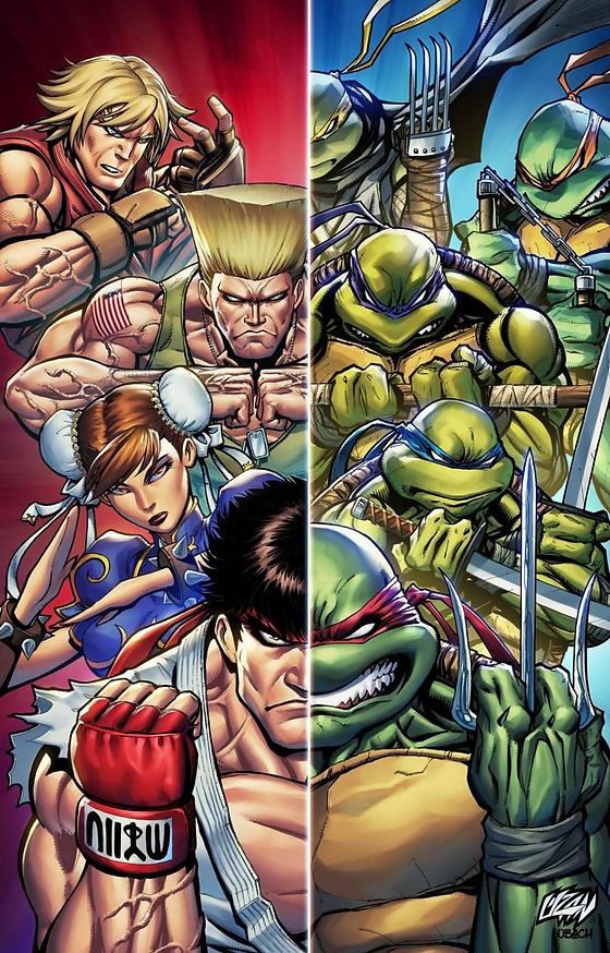 Teenage Mutant Ninja Turtles Vs. Street Fighter #1 (Virgin Edition