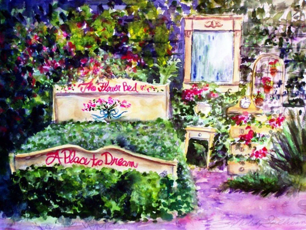 The Flower Bed at Cambria Pines Hotel - Order #CS17