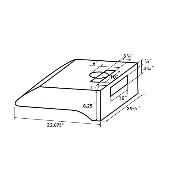 Thumbnail: Vertrons 850CFM professional under cabinet range hood,  VSP-U06