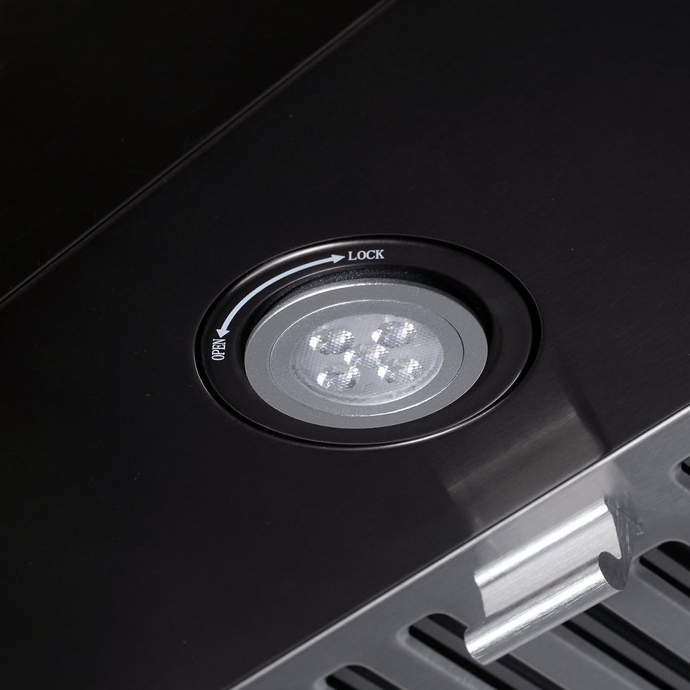 Thumbnail: Vesta Atlanda 860CFM Black Stainless Steel 30 inch range hood