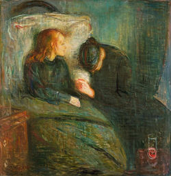 La niña enferma. 1816. Edvard Munch. (lo trágico)