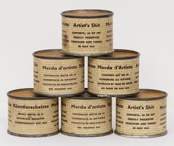 Mierda de artista. 1961. Piero Manzoni (lo cómico)