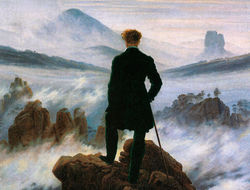 El caminante sobre el mar de nubes. 1818. Caspar David Friedrich. (Lo sublime)