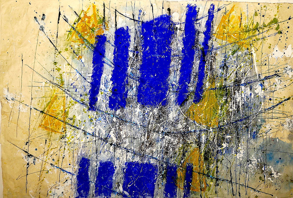 composition encre gouache 55x78