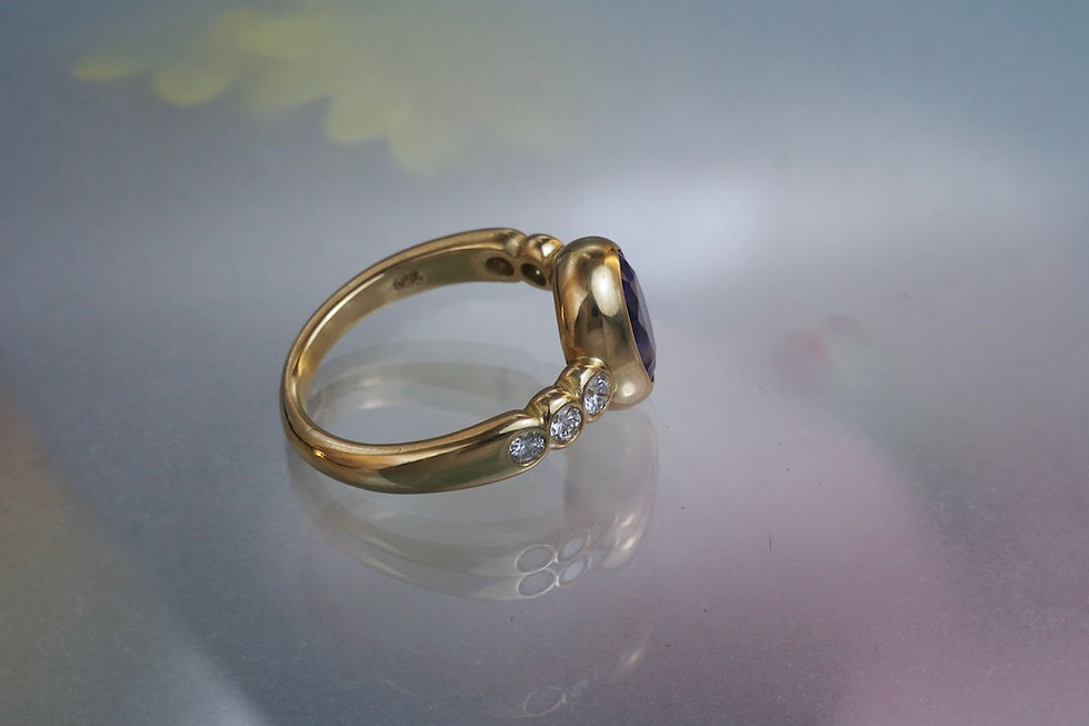 Miniaturbild: Ring Brillant/Tansanit facettiert