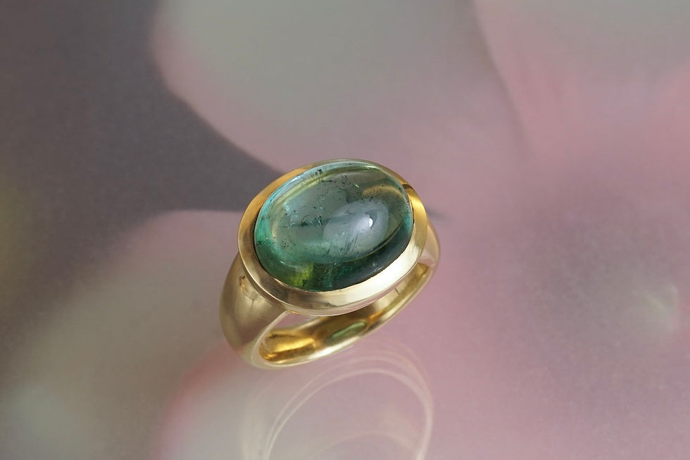 Miniaturbild: Ring Turmalin Cabochon
