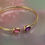 Miniaturbild: Armspange Amethyst/Turmalin (oval)