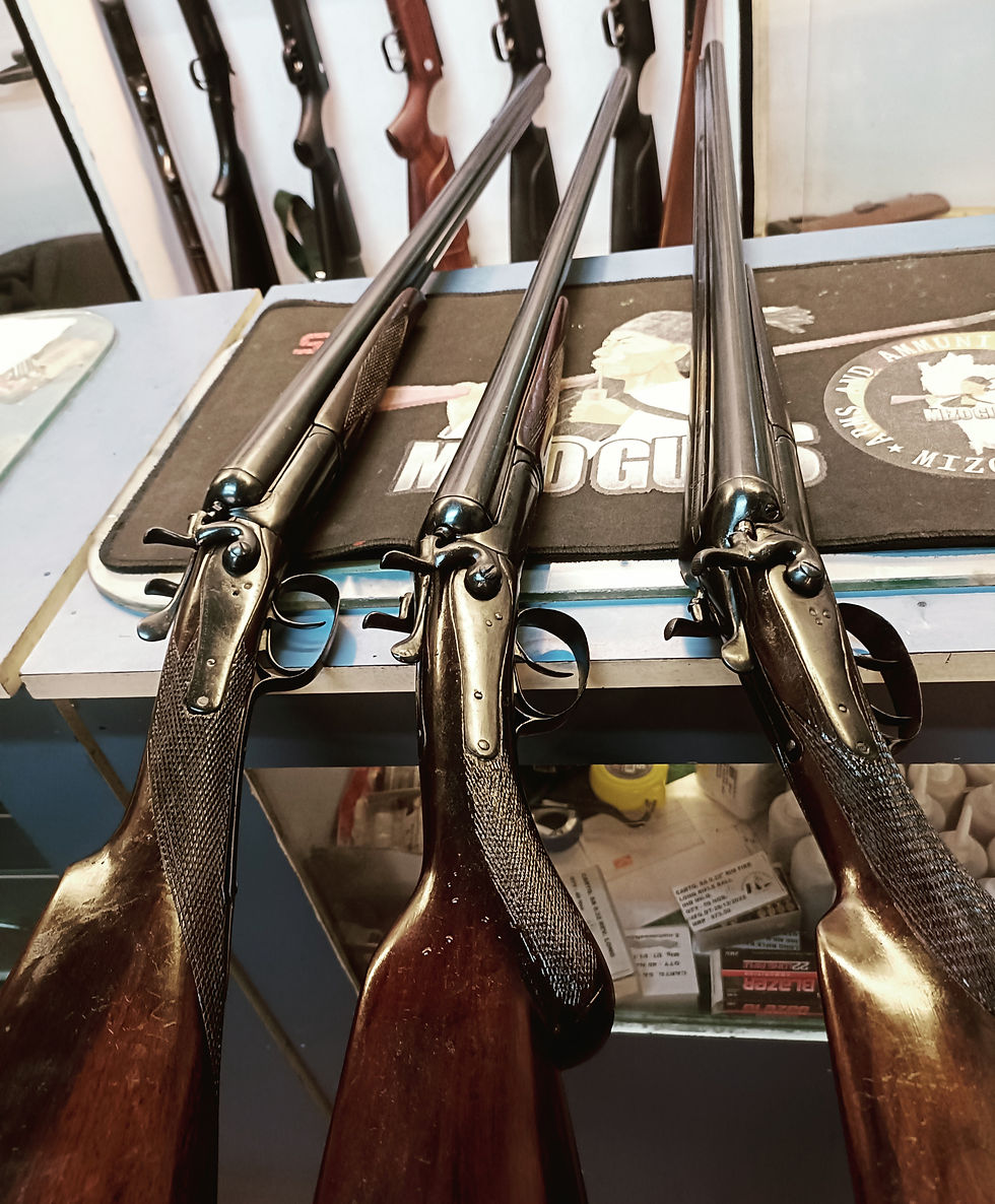imported DBBL hammer gun in India, Mizo Guns