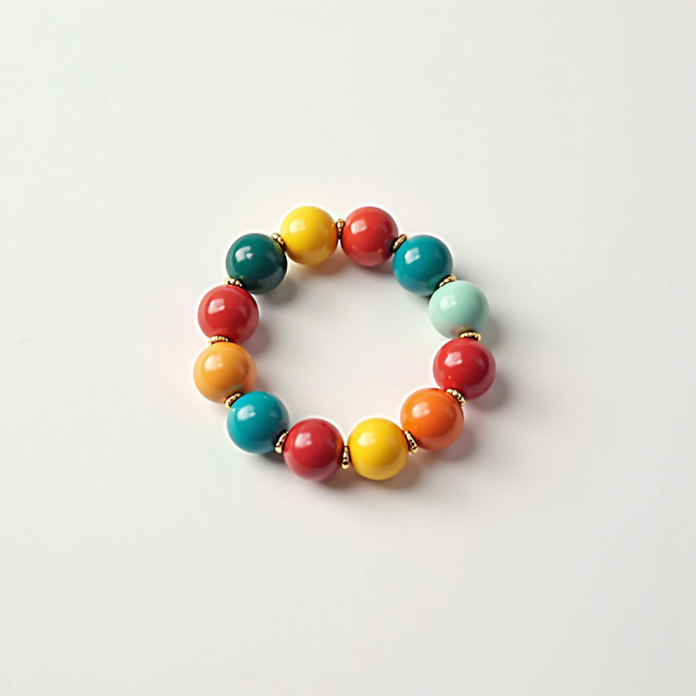 Colorful Enamel Bead String