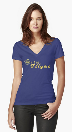 Logo Words Fitted V-Neck T-Shirt.PNG