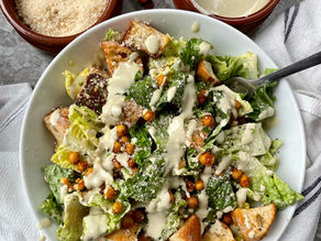 Chickpea Caesar salad