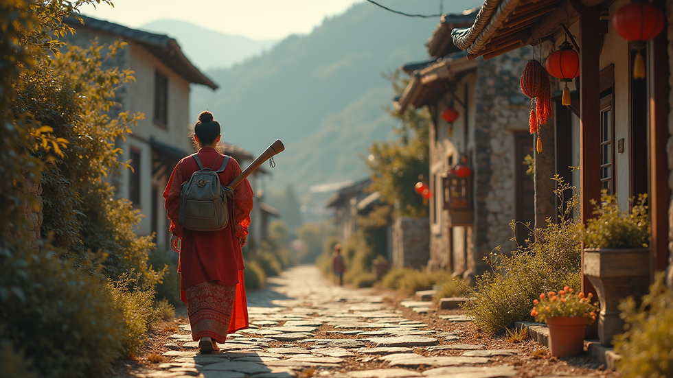 Augenhöhe auf einen antiken Orientteppich mit traditionellem Muster
