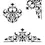 Thumbnail: Fleur de Lys Motifs - Reusable Stencil - Self-Adhesive or Non-Adhesive