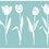 Thumbnail: Tulips Collection - Reusable Stencil - Non-Adhesive or Self-Adhesive