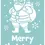 Thumbnail: Merry Christmas Santa - Reusable Stencil - Non-Adhesive or Self-Adhesive