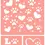 Thumbnail: Paws & Hearts #1 - Reusable Stencil - Non-Adhesive or Self-Adhesive