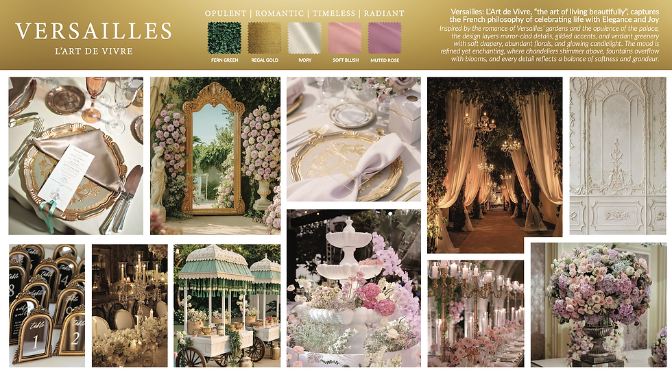 CHOC Versailles Themed Gala Concept