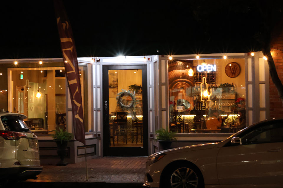 the entrance of VillaVino Winebar