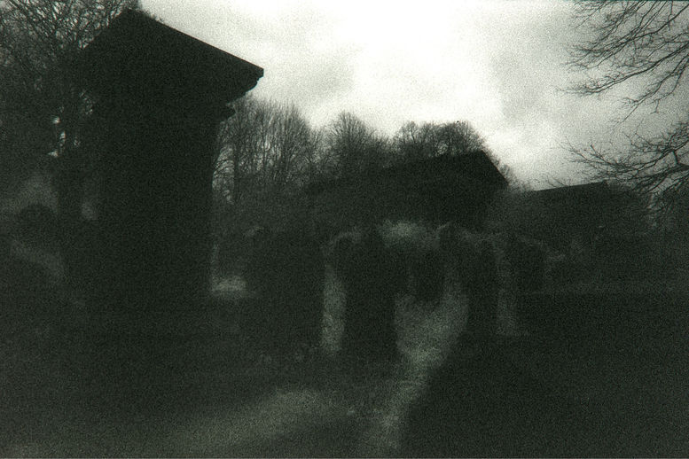 Sheffield general cemetery infrared film shot in the style of simon marsden